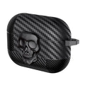 Carbon Fiber Skull Lock Cover for Airpods Pro | Pro 2 Airpods Pro | Pro 2 / Black - Ktusu