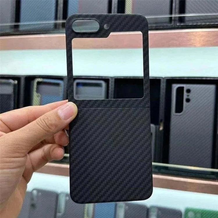 Carbon Fiber Texture Hard Case for Samsung Z Flip5 Samsung Z Flip5 - Ktusu