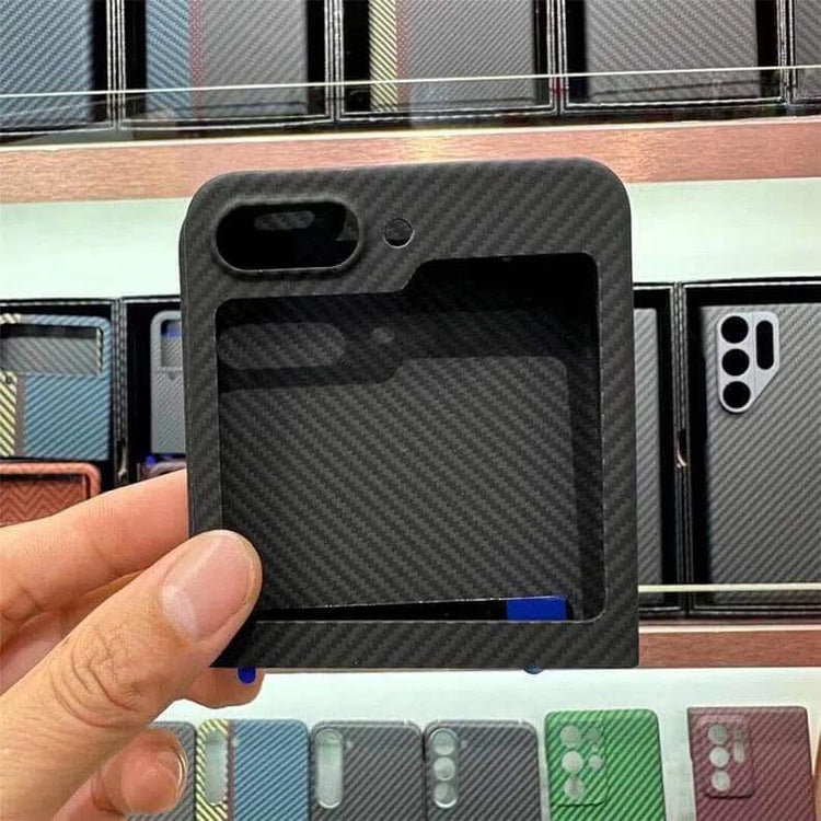 Carbon Fiber Texture Hard Case for Samsung Z Flip5 Samsung Z Flip5 - Ktusu