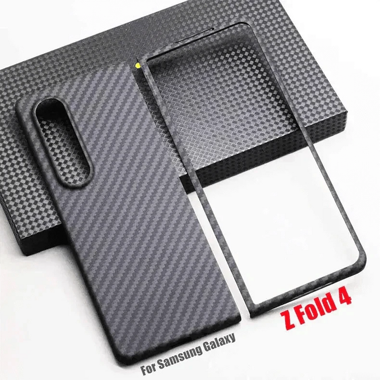 Carbon Fiber Texture Hard Case for Samsung Z Fold4 Samsung Z Fold4 - Ktusu