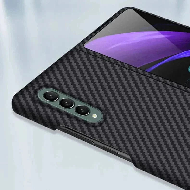 Carbon Fiber Texture Hard Case for Samsung Z Fold5 Samsung Z Fold5 - Ktusu