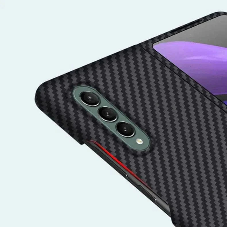 Carbon Fiber Texture Hard Case for Samsung Z Fold5 Samsung Z Fold5 - Ktusu