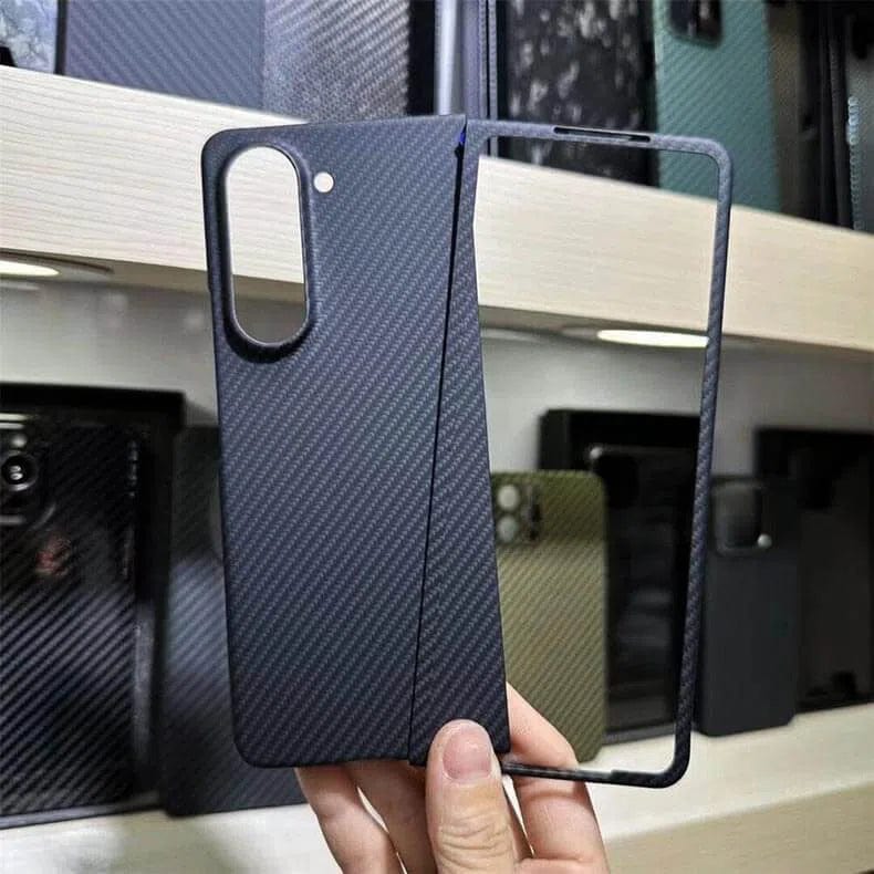 Carbon Fiber Texture Hard Case for Samsung Z Fold5 Samsung Z Fold5 - Ktusu