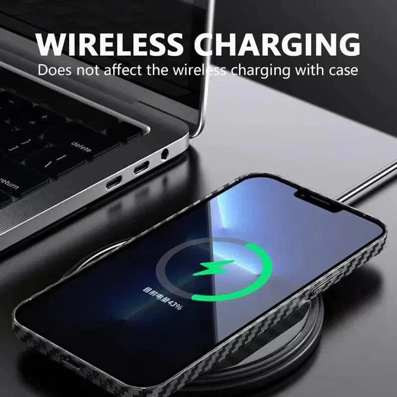 Carbon Fiber Texture Hard Slim Case for iPhone 11 Pro Max - Ktusu