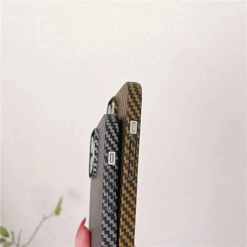 Carbon Fiber Texture Hard Slim Case for iPhone 11 Pro Max - Ktusu
