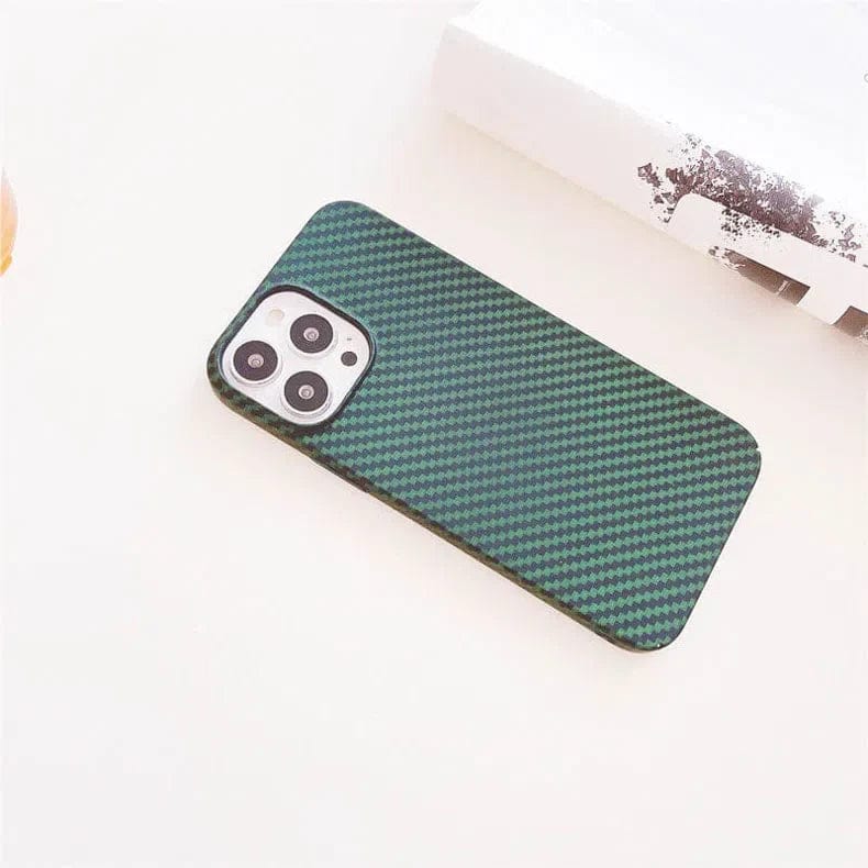 Carbon Fiber Texture Hard Slim Case for iPhone 13 Pro - Ktusu