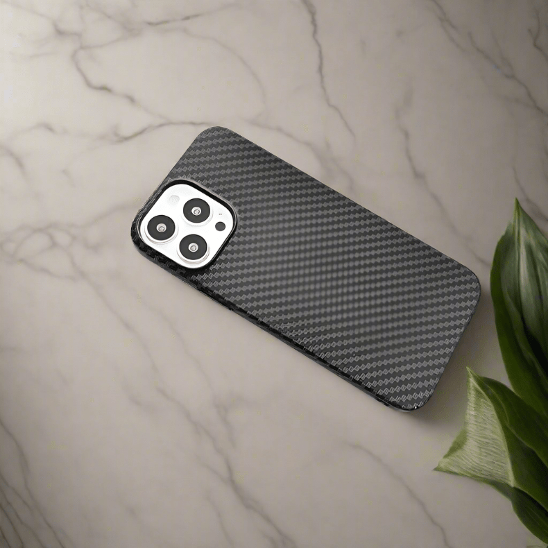 Carbon Fiber Texture Hard Slim Case for iPhone 13 Pro - Ktusu