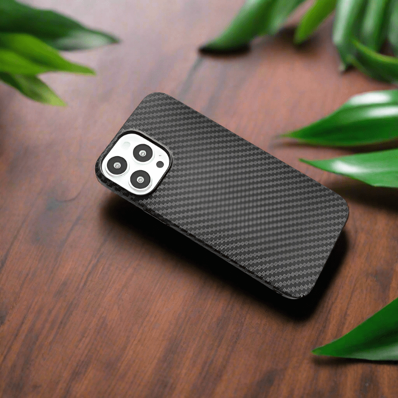 Carbon Fiber Texture Hard Slim Case for iPhone 13 Pro - Ktusu