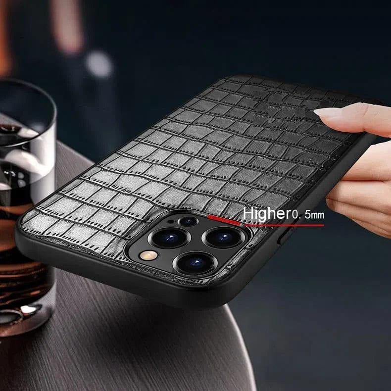 Crocodile TPU Leather Texture Hard Case for iPhone 13 Pro Max - Ktusu