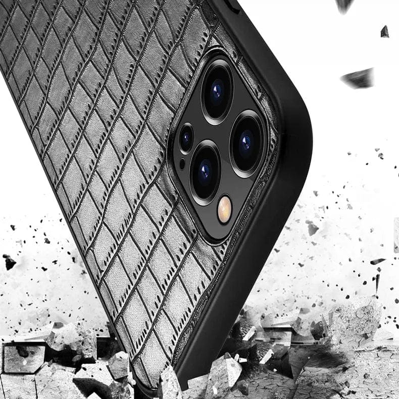 Crocodile TPU Leather Texture Hard Case for iPhone 14 Plus - Ktusu