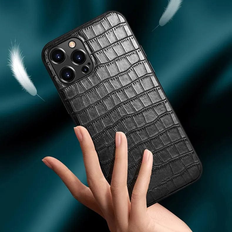 Crocodile TPU Leather Texture Hard Case for iPhone 14 Plus - Ktusu