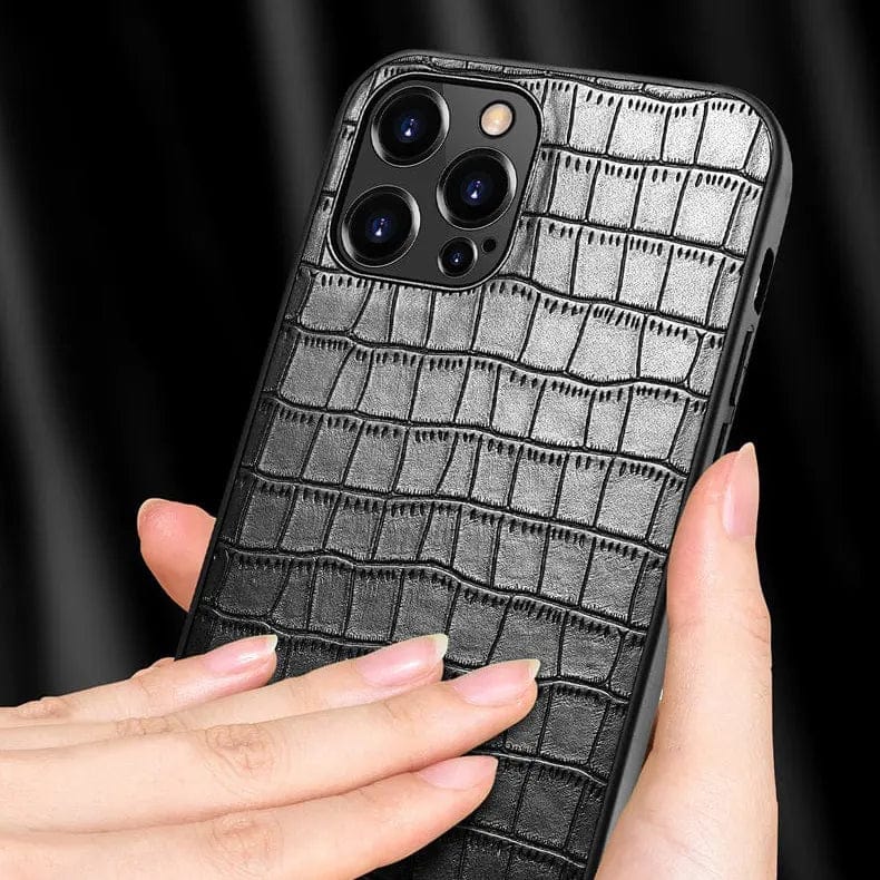 Crocodile TPU Leather Texture Hard Case for iPhone 14 Plus - Ktusu