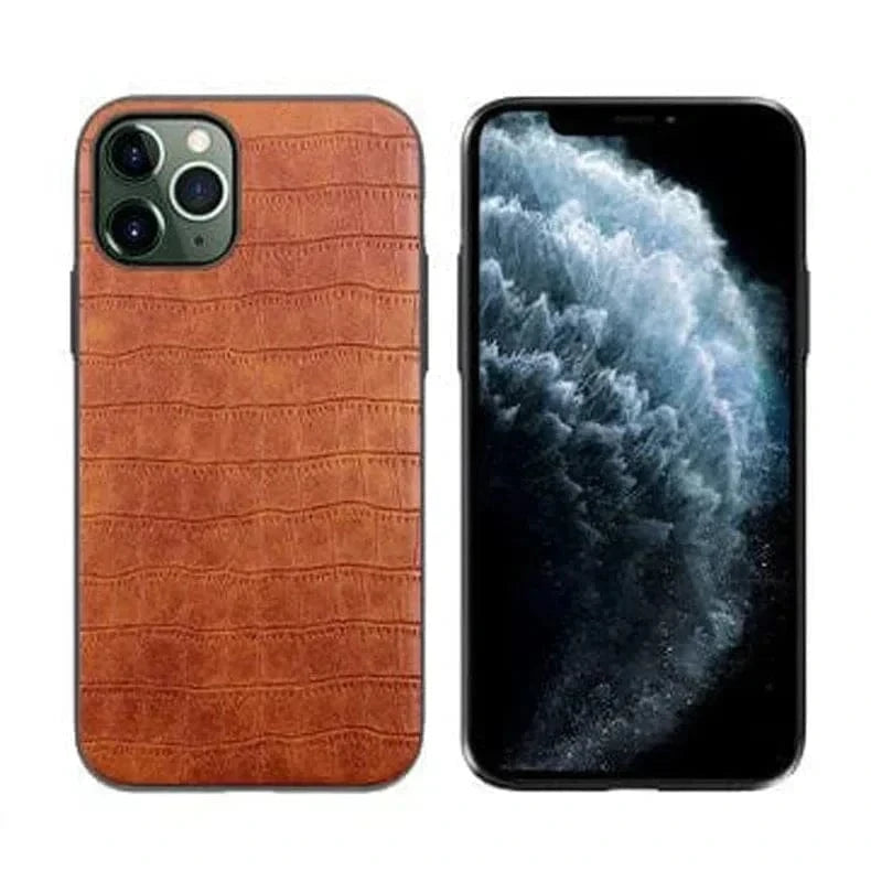 Crocodile TPU Leather Texture Hard Case for iPhone 14 Plus - Ktusu
