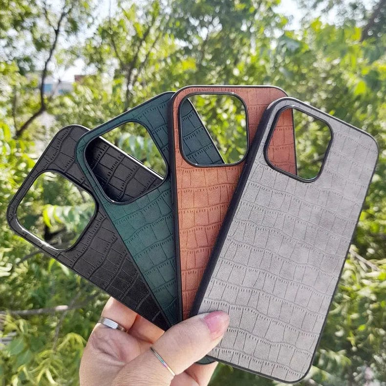 Crocodile TPU Leather Texture Hard Case for iPhone 14 Plus - Ktusu