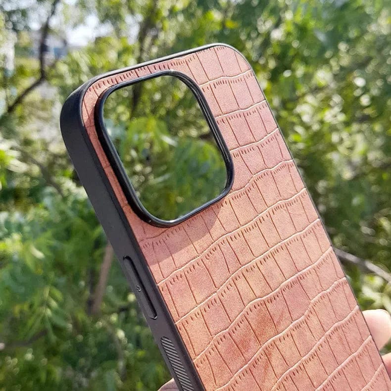 Crocodile TPU Leather Texture Hard Case for iPhone 14 Plus - Ktusu