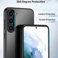 Crystal Clear Glossy Hybrid Matte Bumper Hard Case for Samsung S23 Pro Samsung S23 Pro / Black - Ktusu