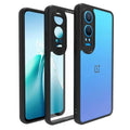 Crystal Clear Hybrid Matte Side Hard Case for OnePlus 12R 5G OnePlus 12R 5G / Black - Ktusu