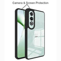 Crystal Clear Hybrid Matte Side Hard Case for OnePlus Nord CE 4 OnePlus Nord CE 4 / Black - Ktusu