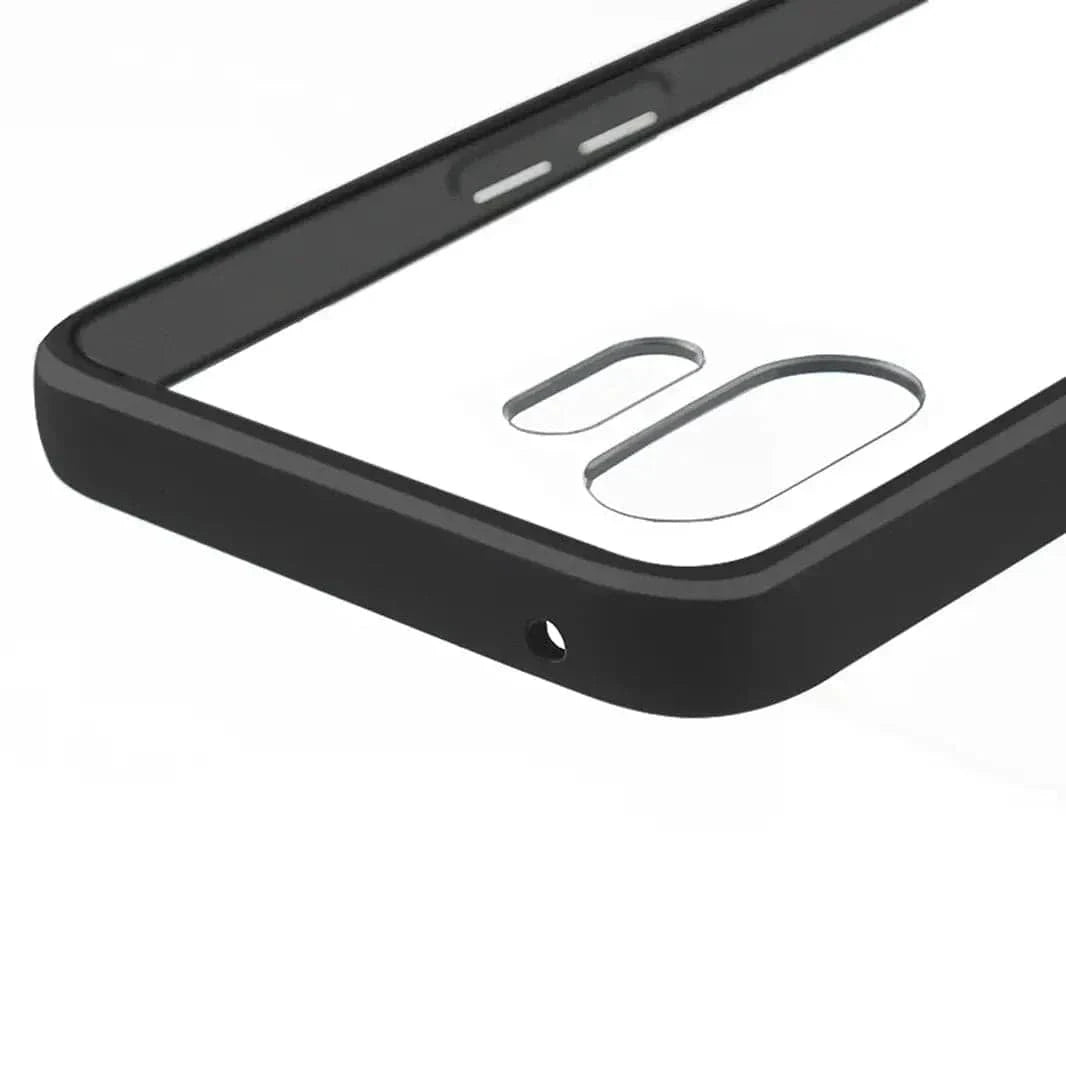 Crystal Clear Matte Bumper Hard Case for Nothing 2 Nothing 2 / Black - Ktusu