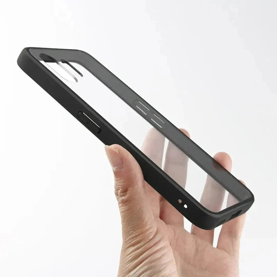 Crystal Clear Matte Bumper Hard Case for Nothing 2 Nothing 2 / Black - Ktusu