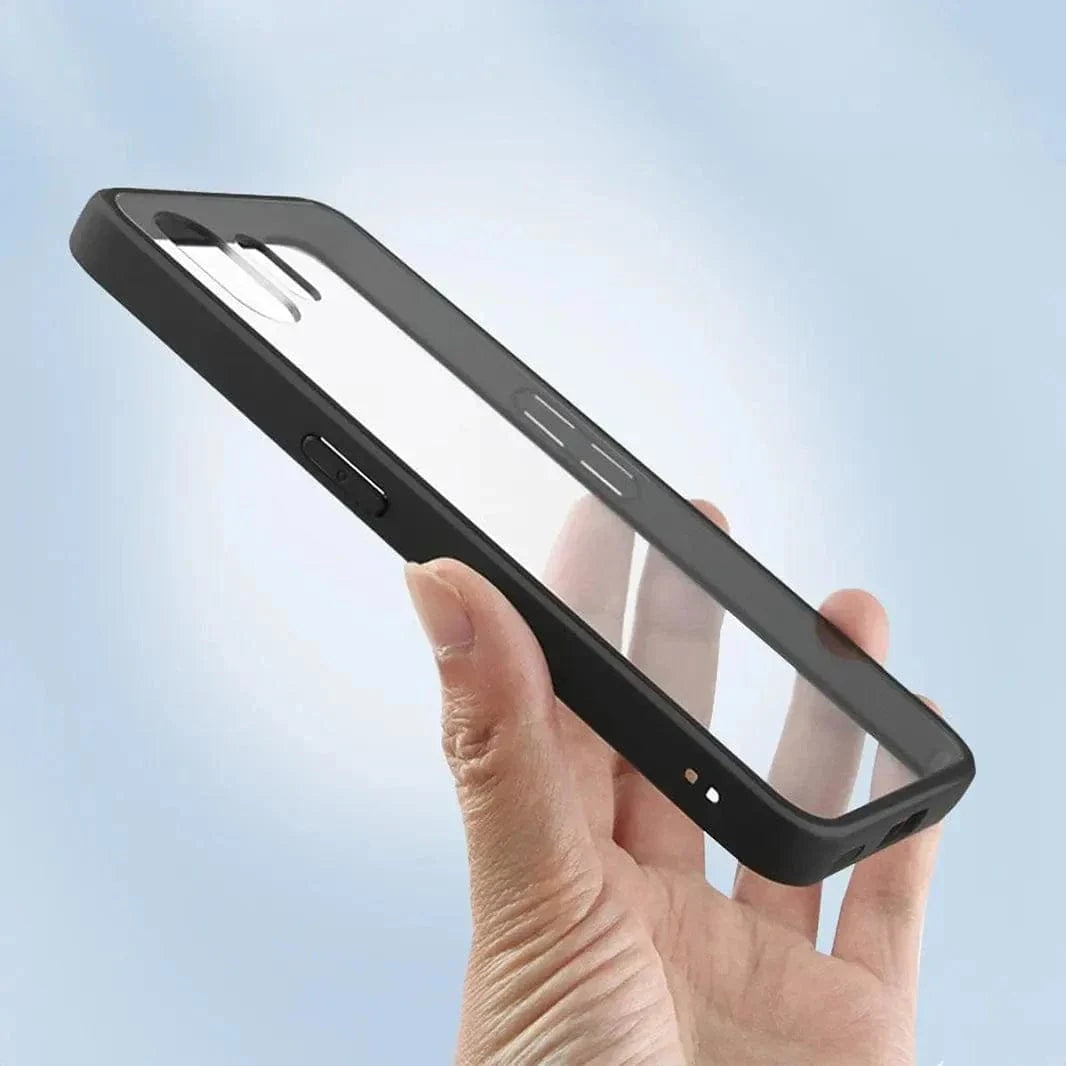 Crystal Clear Matte Bumper Hard Case for Nothing 2 Nothing 2 / Black - Ktusu