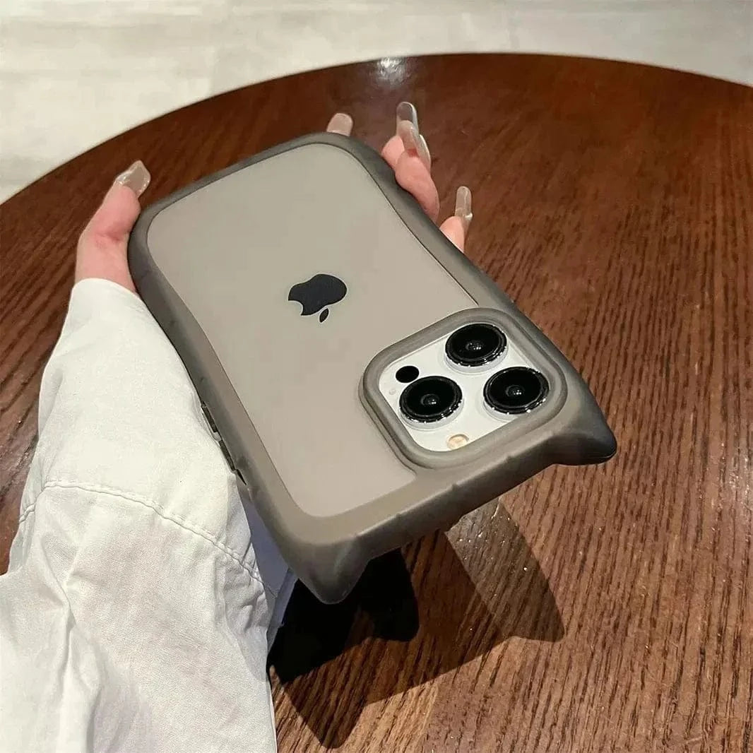 Cute 3D Cat Ears Kitty Soft TPU Case for iPhone 16 Plus - Ktusu