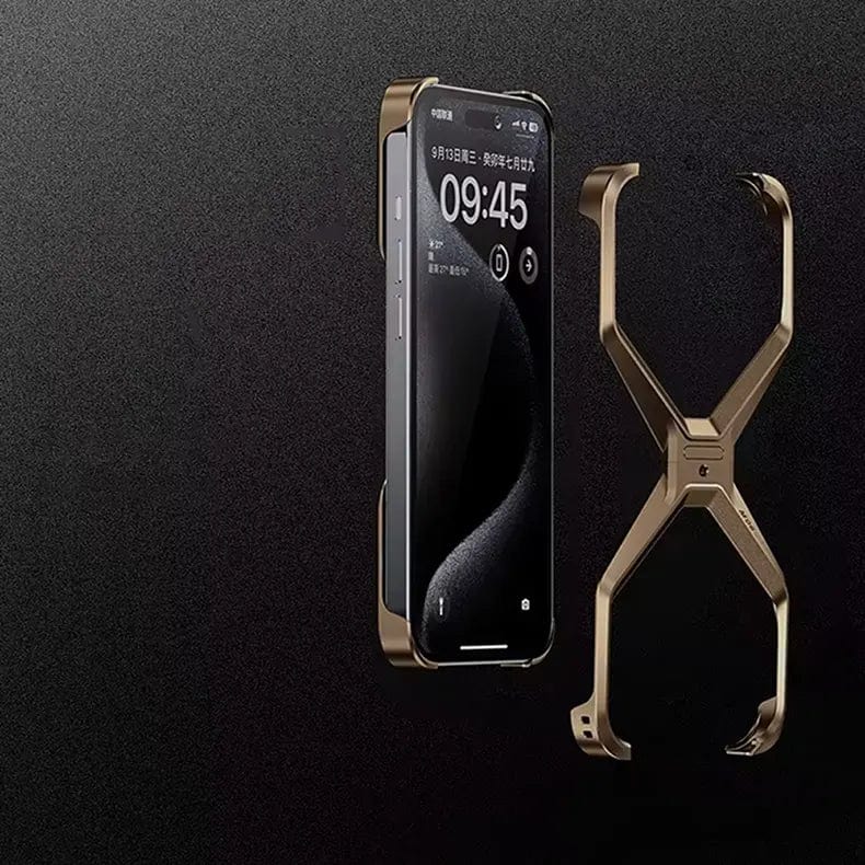 Detachable Metal Cool Alloy Frame Case for iPhone 16 Pro iPhone 16 Pro / Desert Titanium - Ktusu