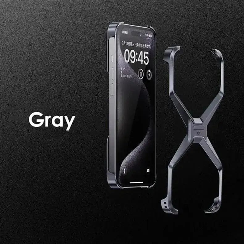 Detachable Metal Cool Alloy Frame Case for iPhone 16 Pro iPhone 16 Pro / Titanium Grey - Ktusu