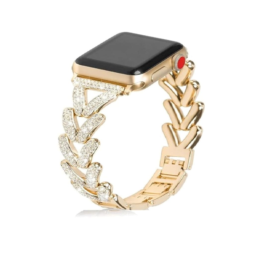 Diamond Bling Rhinestone Stainless Steel Band for Apple Watch 38 | 40 | 41 | 42mm S10 - Ktusu