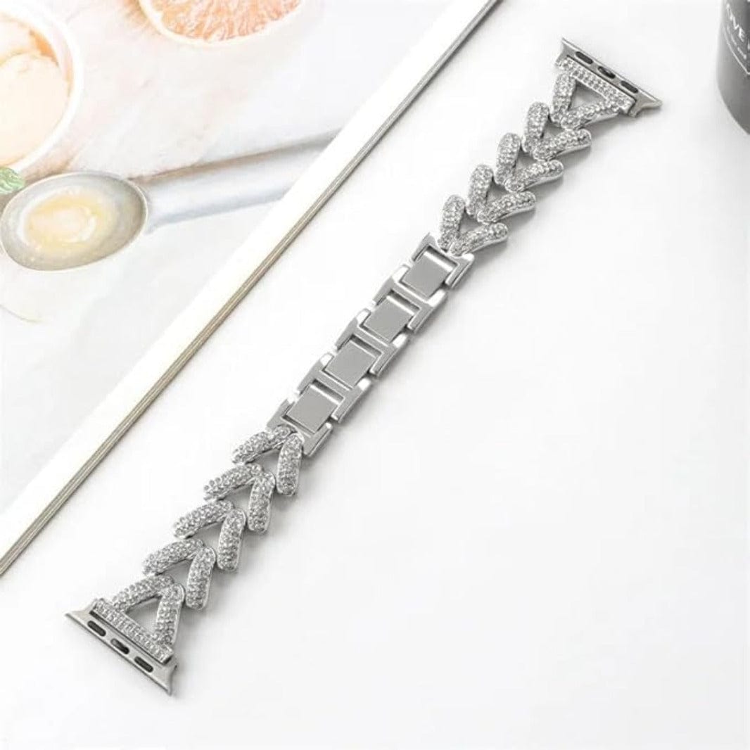 Diamond Bling Rhinestone Stainless Steel Band for Apple Watch 38 | 40 | 41 | 42mm S10 - Ktusu