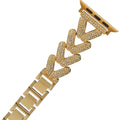Diamond Bling Rhinestone Stainless Steel Band for Apple Watch 42 | 44 | 45 | Ultra 49 | 46mm S10 - Ktusu