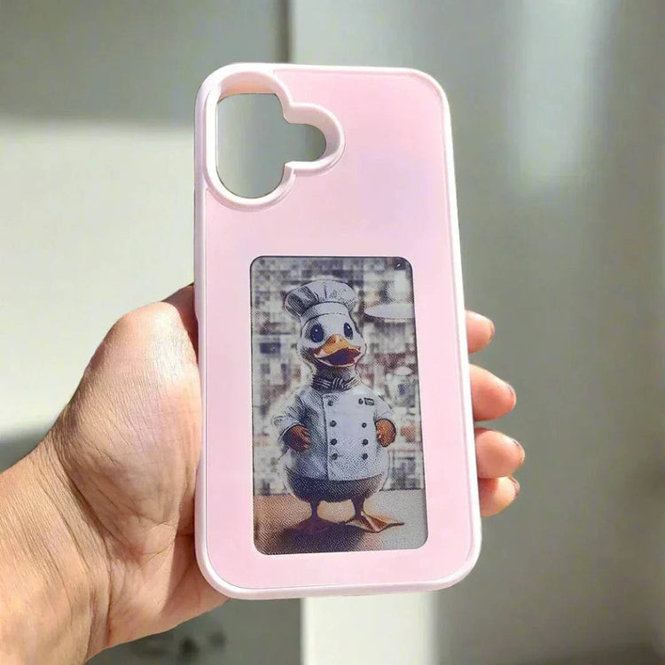 DIY E-Ink NFC Transmission PC Hard Case for iPhone 16 Plus - Ktusu