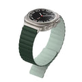 Dual Color Magnetic Silicone Loop for Samsung Watch Ultra 47mm Watch Ultra 47mm / Green Pista - Ktusu