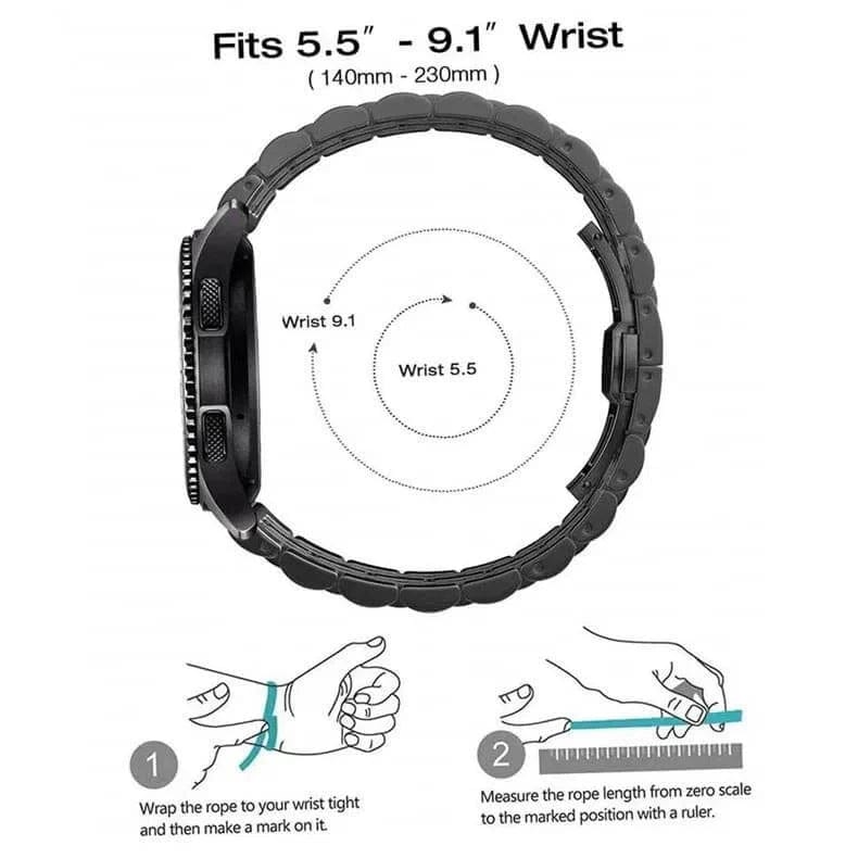 Dual Link Stainless Steel Metal Bracelet Chain for Apple Watch 38 | 40 | 41 | 42mm S10 - Ktusu
