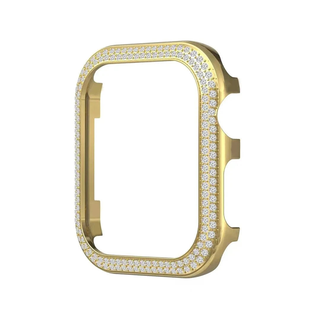 Dual Rhinestone Metal Bumper for Apple Watch 40mm 40mm / Gold - Ktusu