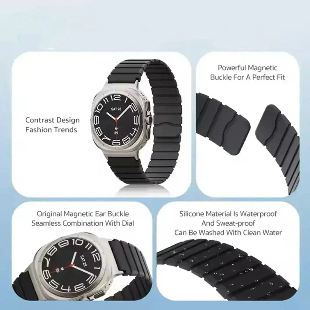 Dual Shade Silicone Soft Sports Band for Samsung Watch Ultra 47mm - Ktusu