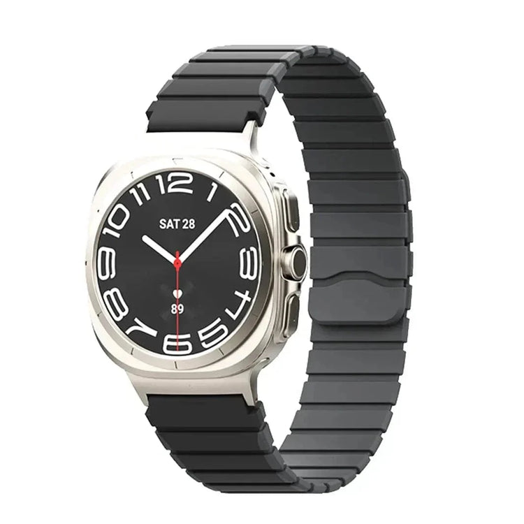 Dual Shade Silicone Soft Sports Band for Samsung Watch Ultra 47mm Watch Ultra 47mm / Grey Orange - Ktusu