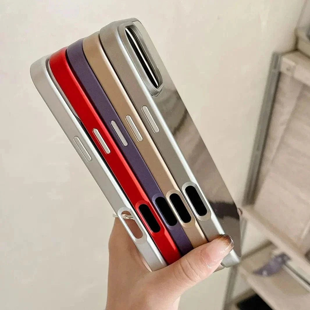 Electroplated Silver Mirror Slim Case for iPhone 14 Pro Max - Ktusu