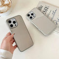 Electroplated Silver Mirror Slim Case for iPhone 14 Pro Max - Ktusu