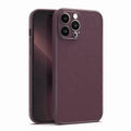 Electroplating Leather Texture TPU Edge Hard Case for iPhone 13 iPhone 13 / Black - Ktusu