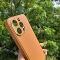 Electroplating Leather Texture TPU Edge Hard Case for iPhone 13 iPhone 13 / Black - Ktusu