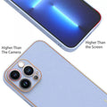 Electroplating Leather Texture TPU Edge Hard Case for iPhone 13 iPhone 13 / Black - Ktusu