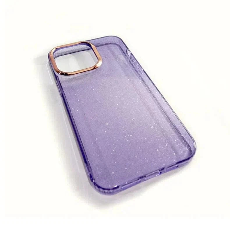 Fashion Bling Glitter Translucent Case for iPhone 16 Plus iPhone 16 Plus / Gradient Black - Ktusu
