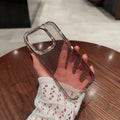 Fashion Bling Glitter Translucent Case for iPhone 16 Plus iPhone 16 Plus / Gradient Black - Ktusu