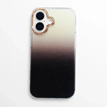 Fashion Bling Glitter Translucent Case for iPhone 16 Plus iPhone 16 Plus / Gradient Black - Ktusu