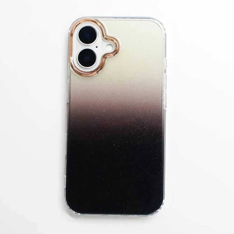 Fashion Bling Glitter Translucent Case for iPhone 16 Plus iPhone 16 Plus / Gradient Black - Ktusu