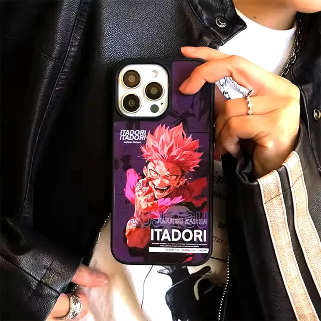 Fashion Cartoon Anime Print PC Case for iPhone 15 Pro - Ktusu