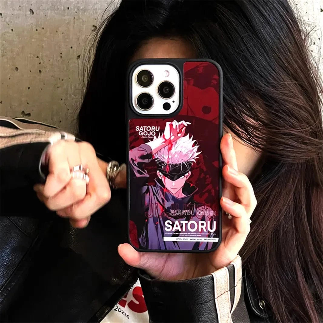 Fashion Cartoon Anime Print PC Case for iPhone 15 Pro - Ktusu