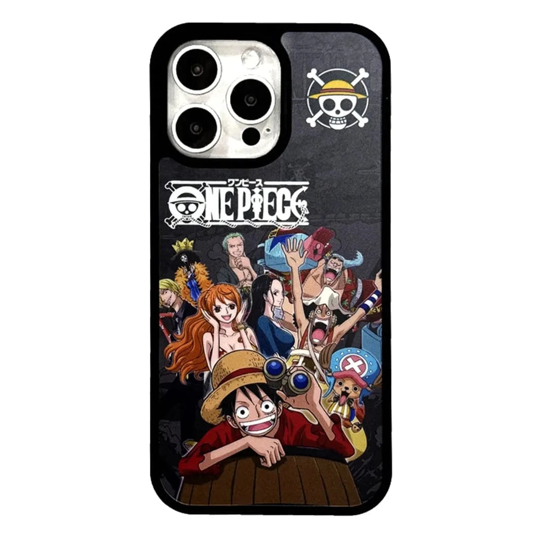 Fashion Cartoon Anime Print PC Case for iPhone 15 Pro iPhone 15 Pro / One Piece - Ktusu