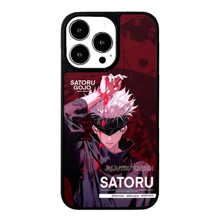 Fashion Cartoon Anime Print PC Case for iPhone 15 Pro iPhone 15 Pro / Satoru - Ktusu